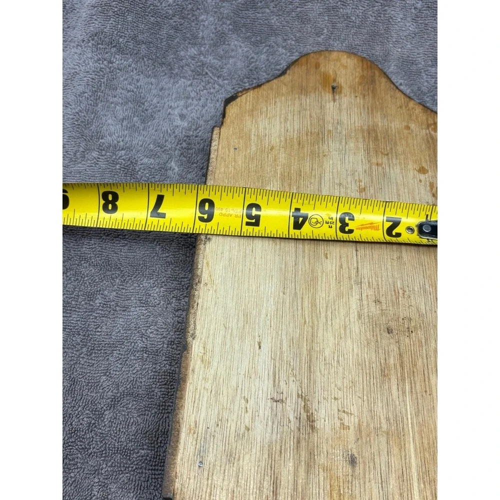 Vintage Wooden Wall Mount Steak Knife Holder Monarch Butterfly Rustic Kitchen